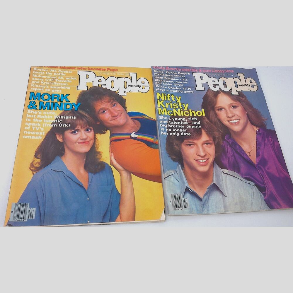 Vtg 1978 People Magazine Lot Robin Williams Mork & Mindy Kristy McNichol Retro